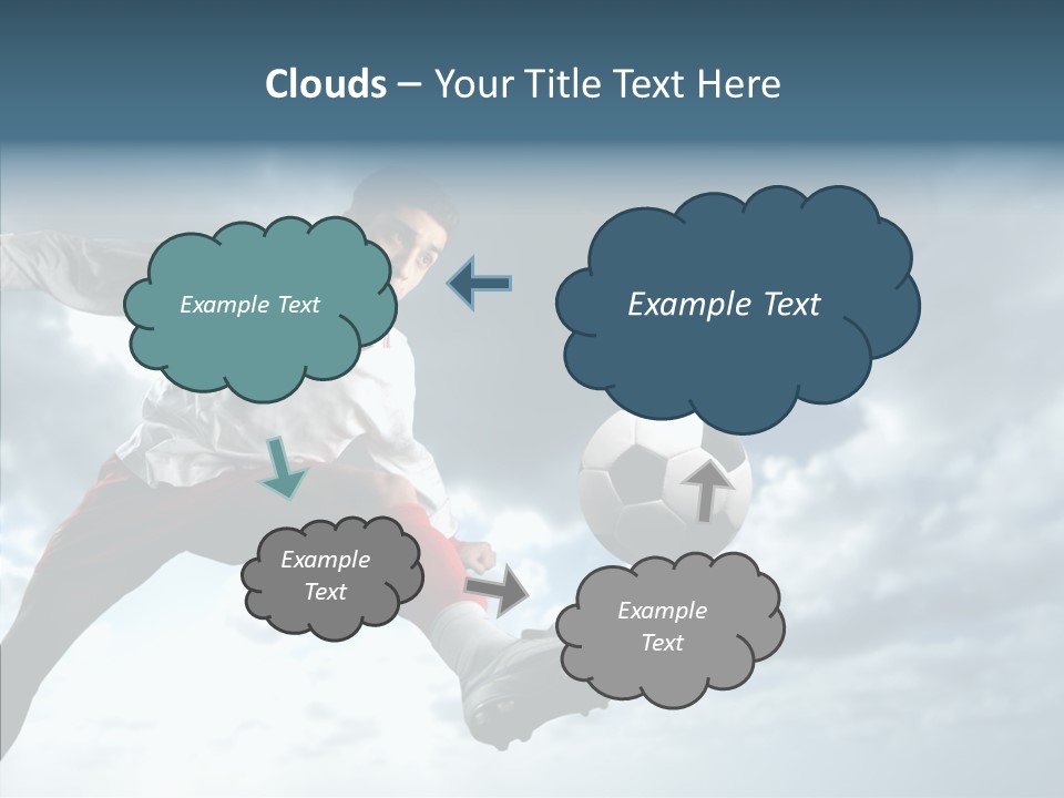 Boy Sky Football PowerPoint Template