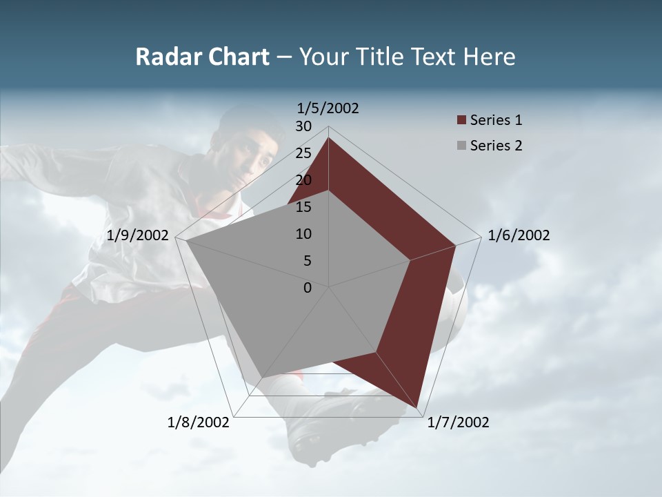 Boy Sky Football PowerPoint Template
