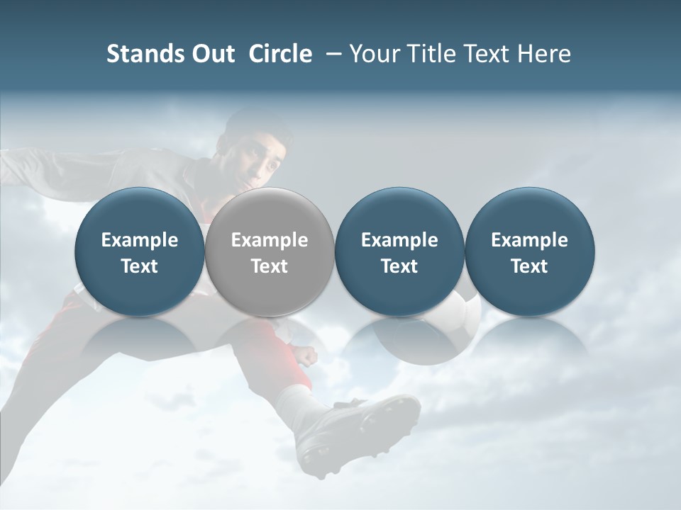 Boy Sky Football PowerPoint Template