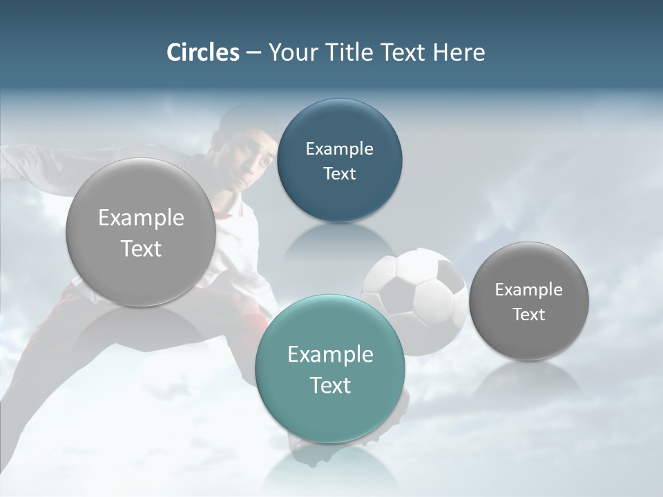 Boy Sky Football PowerPoint Template