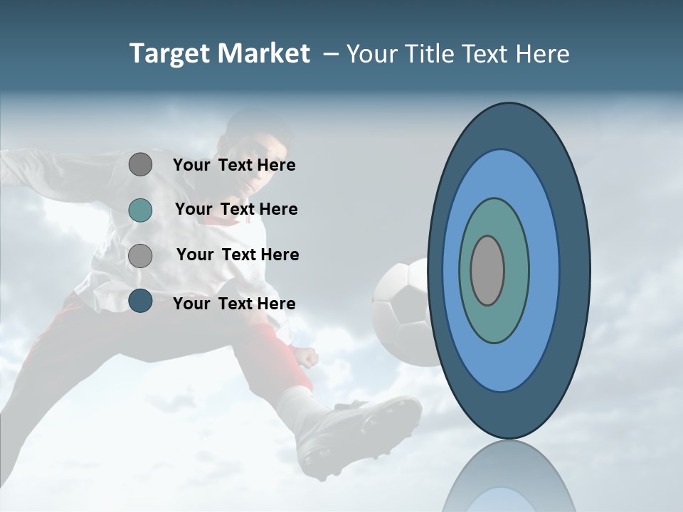 Boy Sky Football PowerPoint Template