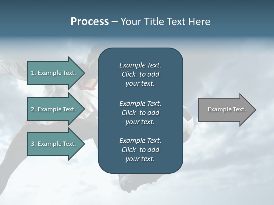 Boy Sky Football PowerPoint Template