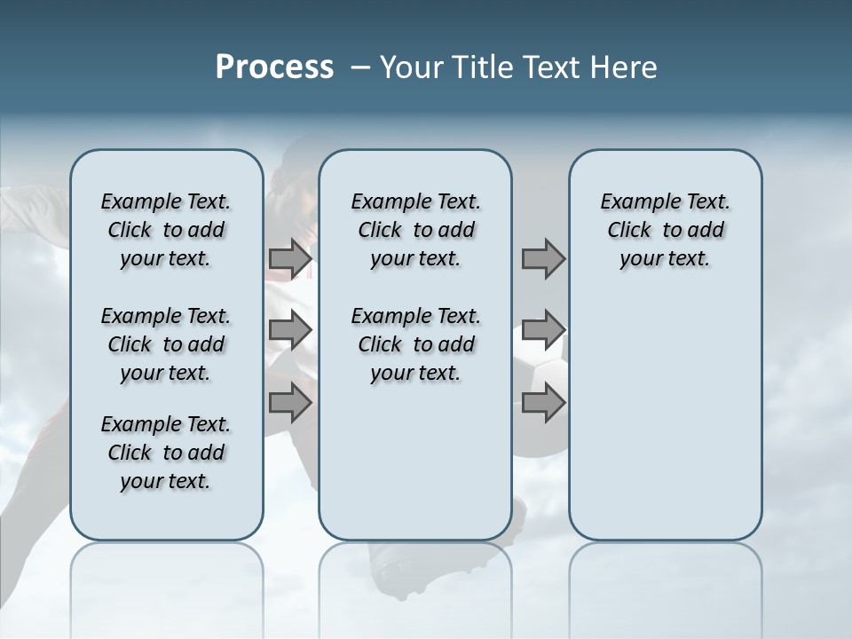 Boy Sky Football PowerPoint Template