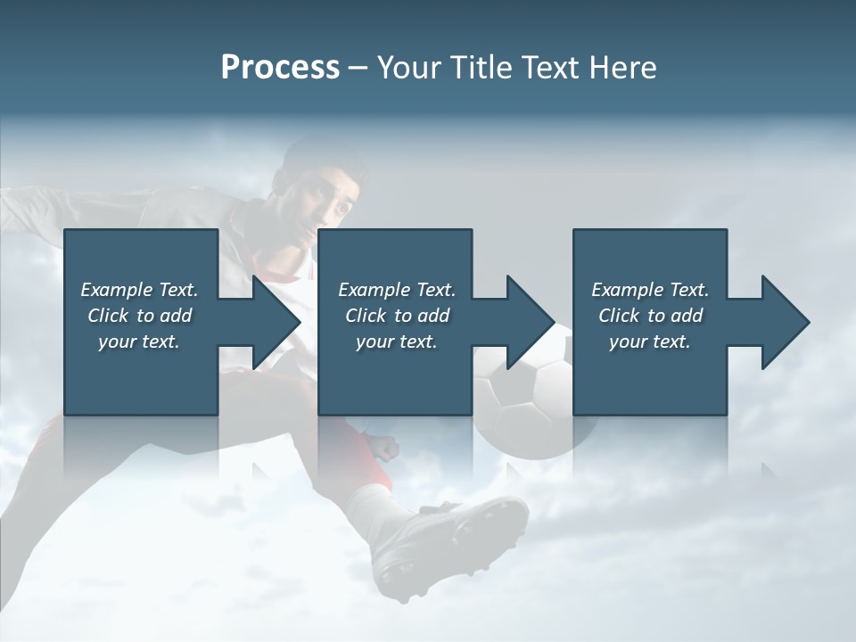 Boy Sky Football PowerPoint Template