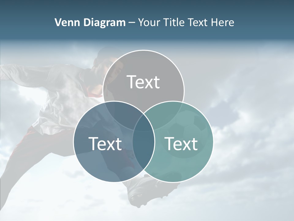 Boy Sky Football PowerPoint Template