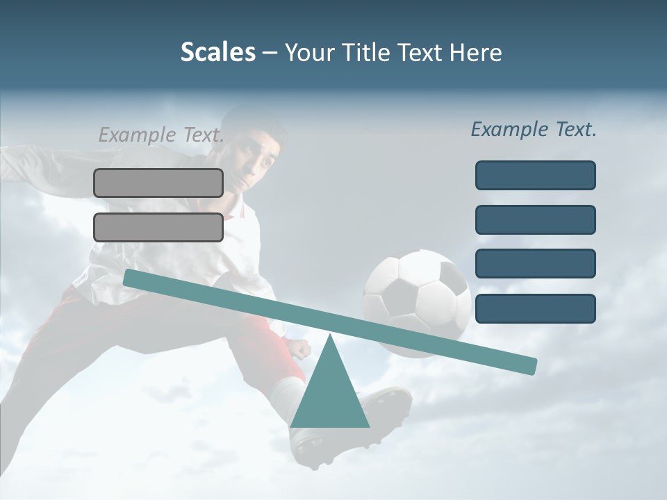 Boy Sky Football PowerPoint Template