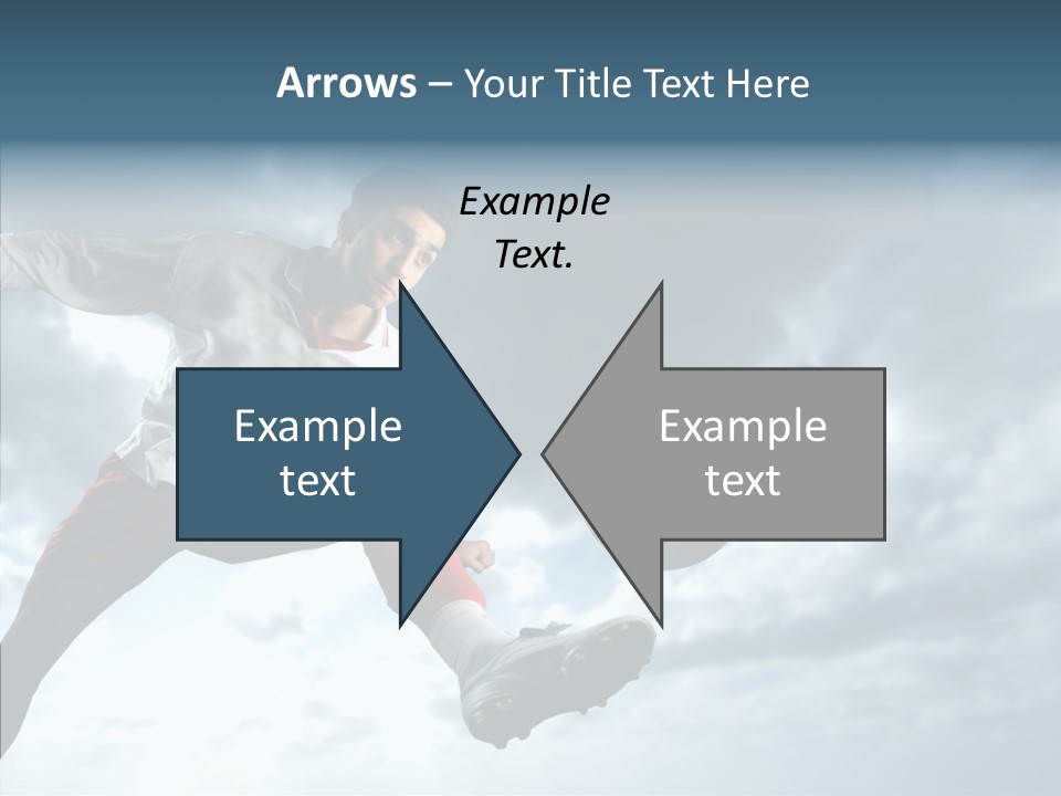 Boy Sky Football PowerPoint Template