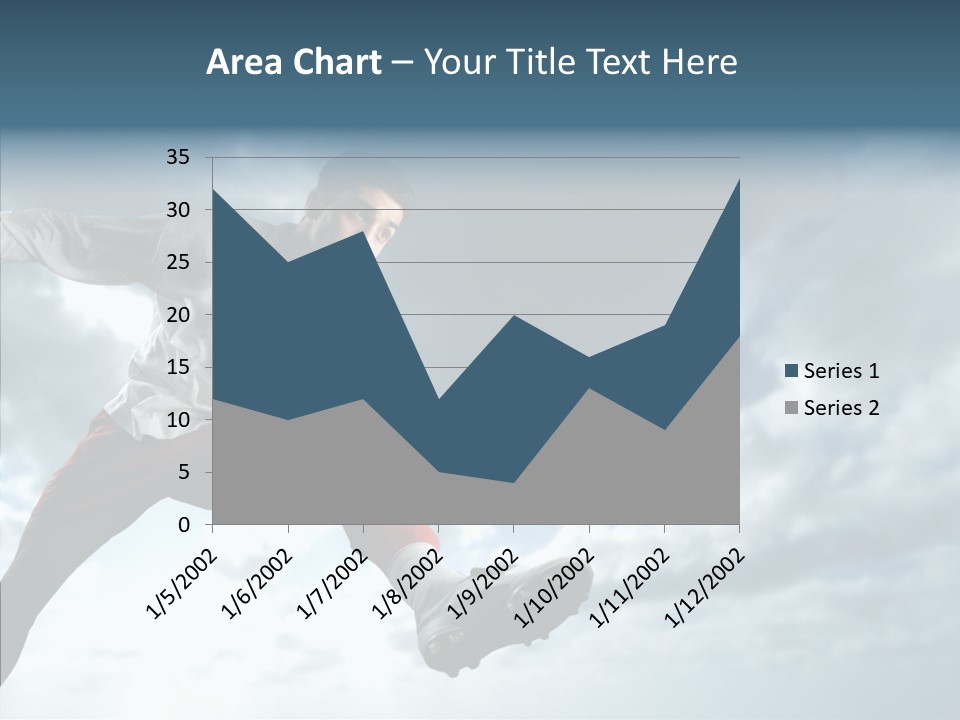 Boy Sky Football PowerPoint Template