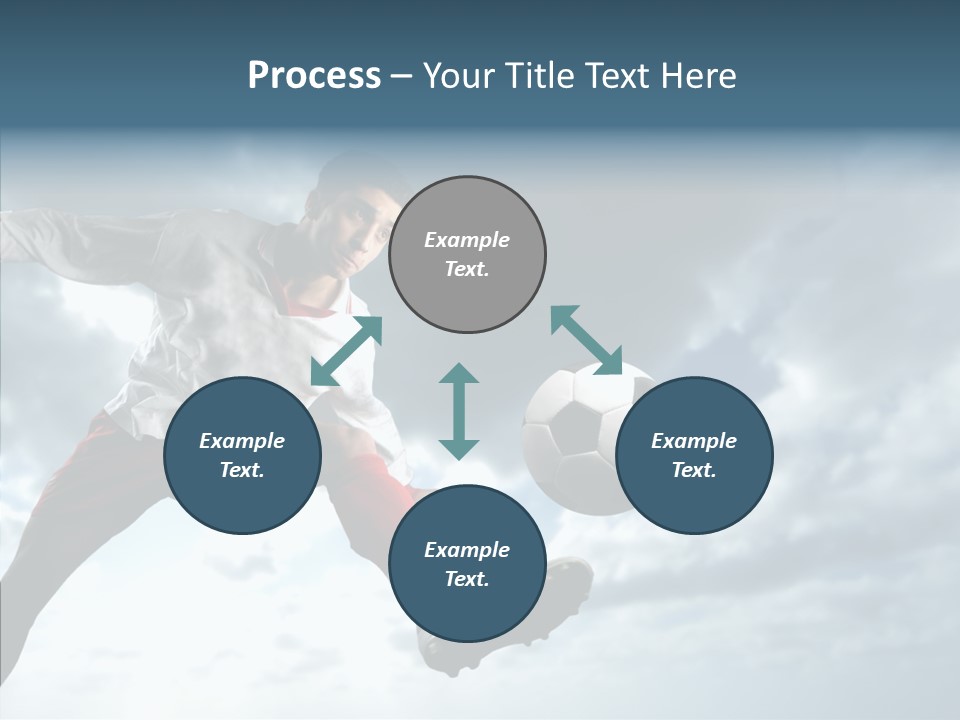 Boy Sky Football PowerPoint Template