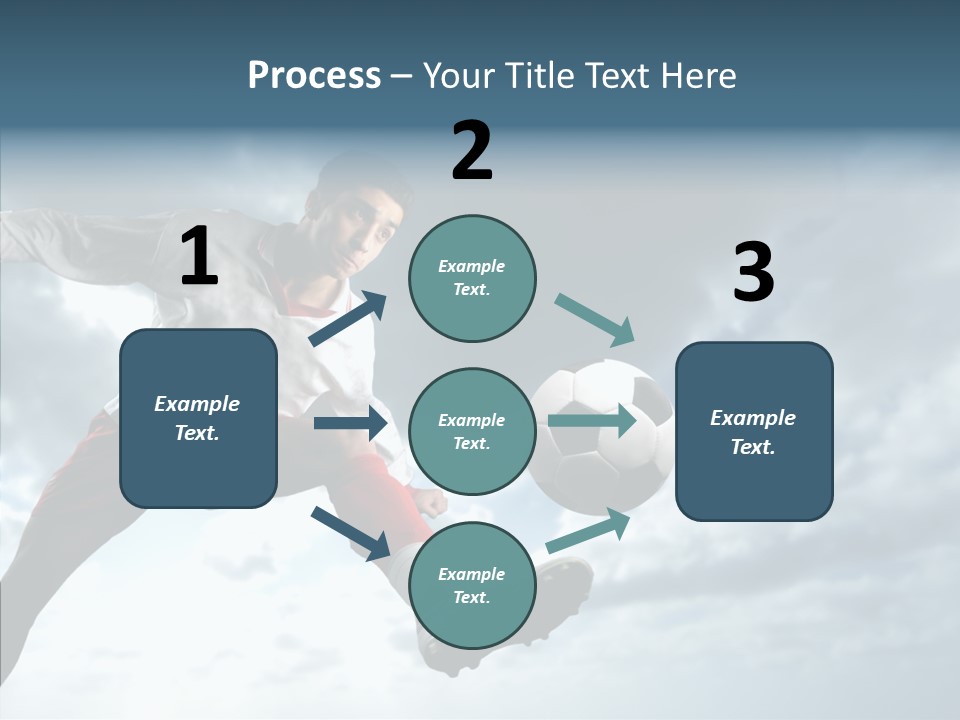 Boy Sky Football PowerPoint Template