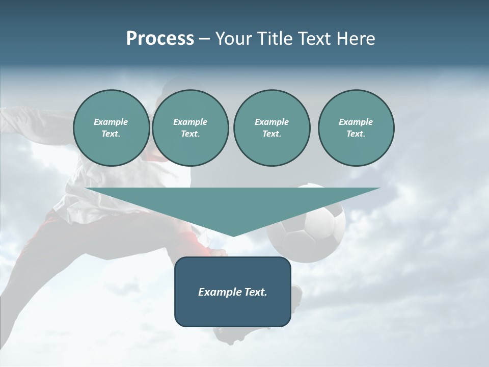 Boy Sky Football PowerPoint Template