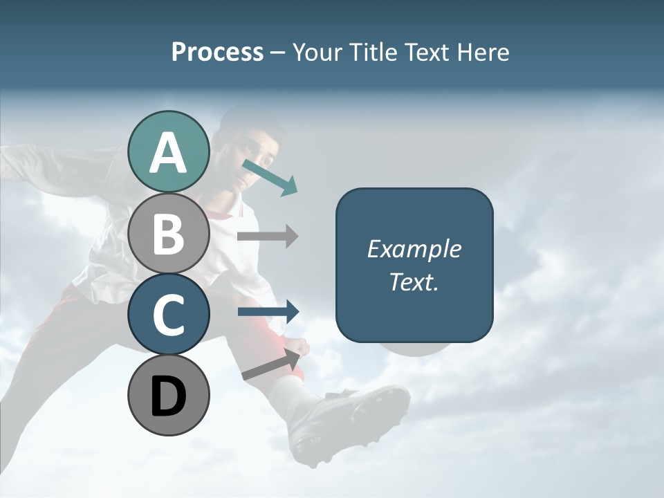 Boy Sky Football PowerPoint Template