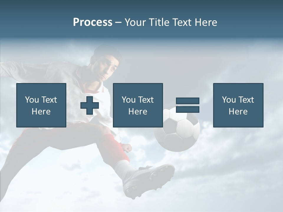 Boy Sky Football PowerPoint Template