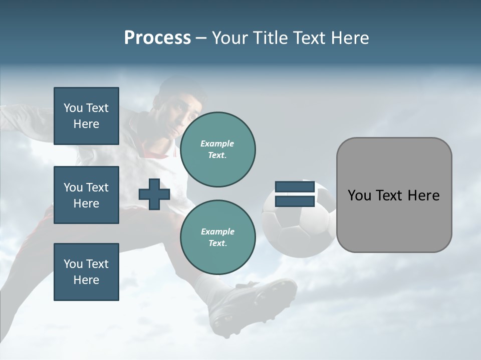 Boy Sky Football PowerPoint Template