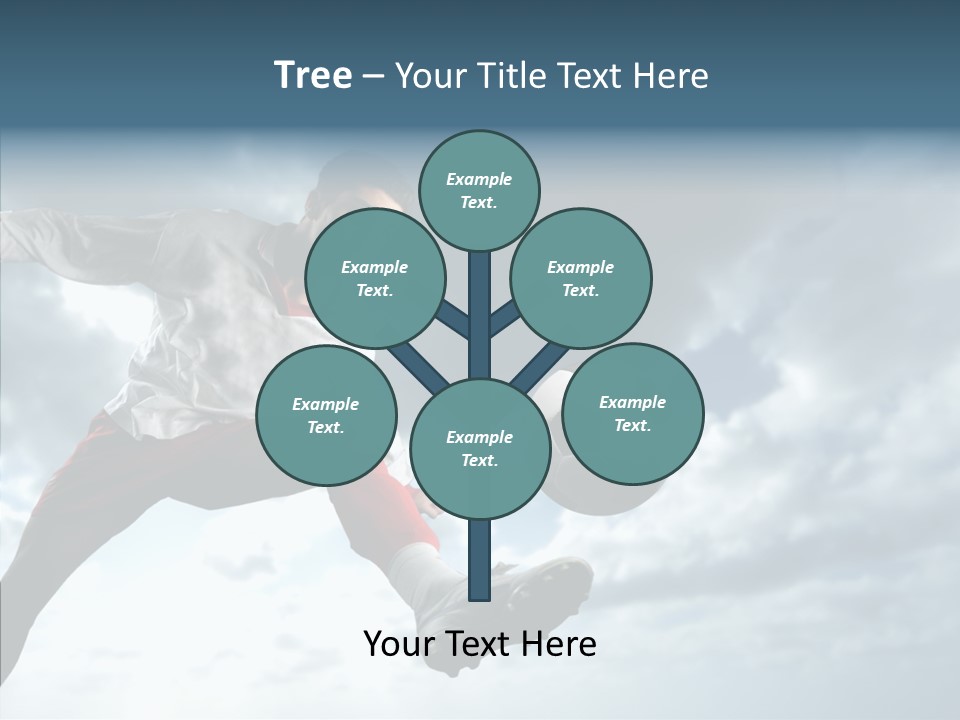 Boy Sky Football PowerPoint Template