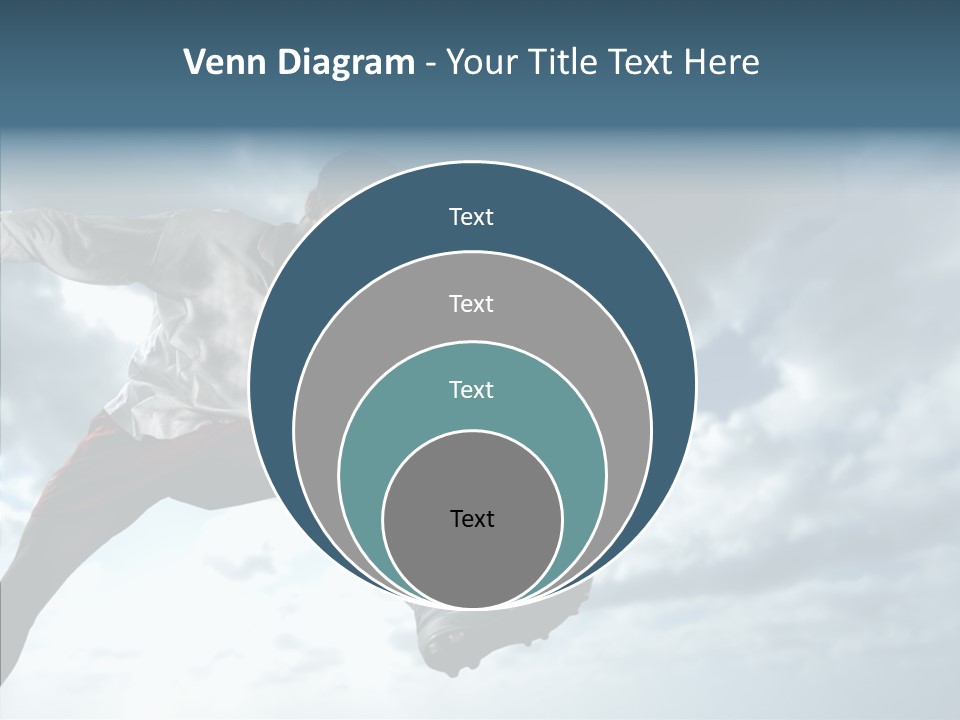 Boy Sky Football PowerPoint Template