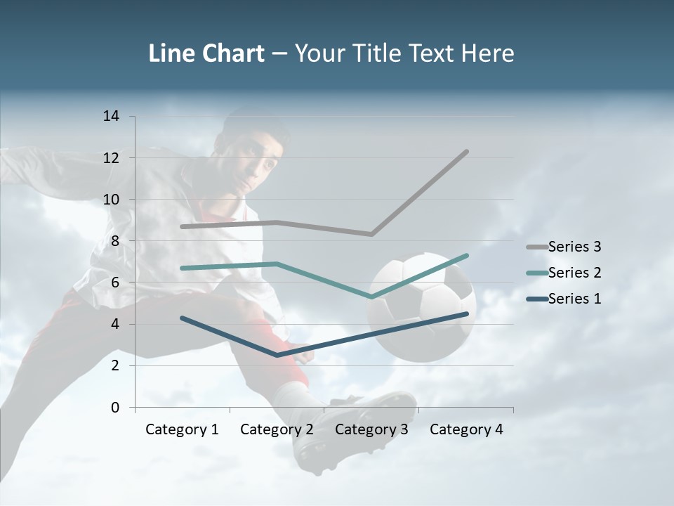 Boy Sky Football PowerPoint Template