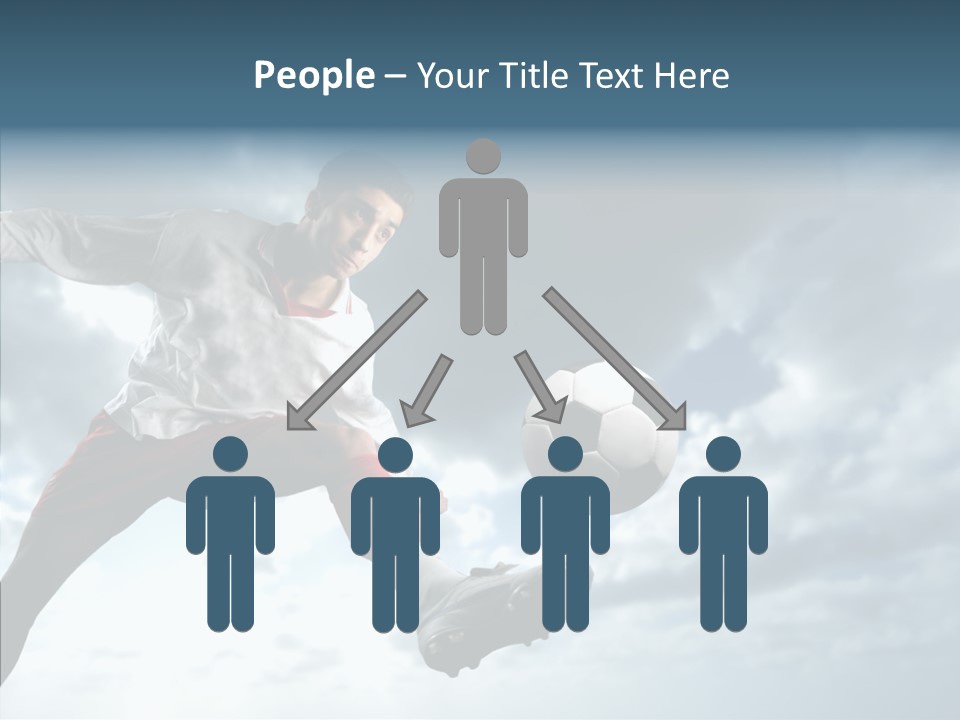 Boy Sky Football PowerPoint Template