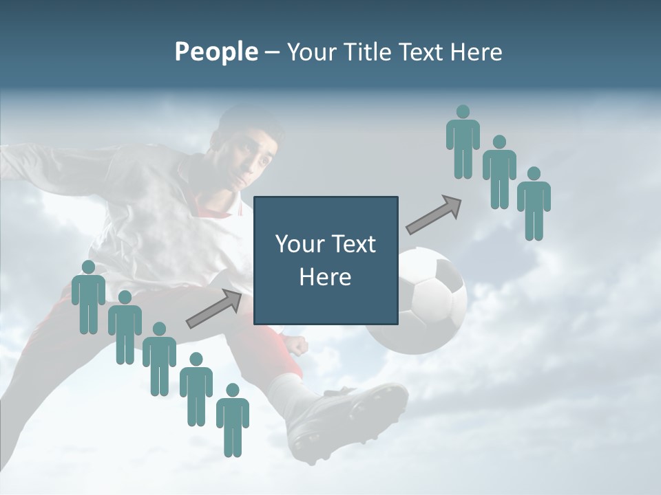 Boy Sky Football PowerPoint Template