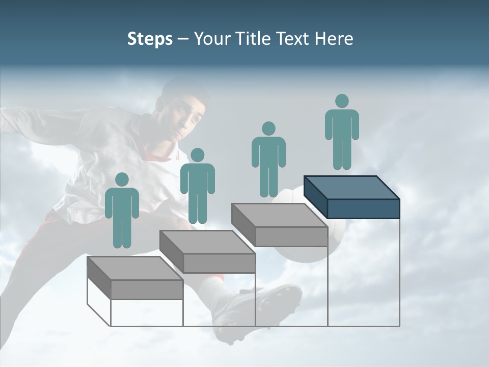 Boy Sky Football PowerPoint Template