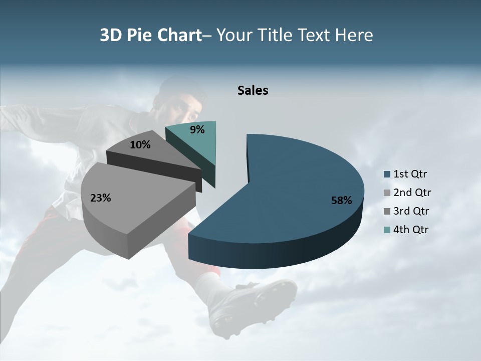 Boy Sky Football PowerPoint Template