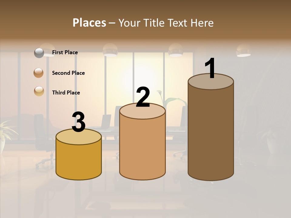 Reflection Table Furnishings PowerPoint Template