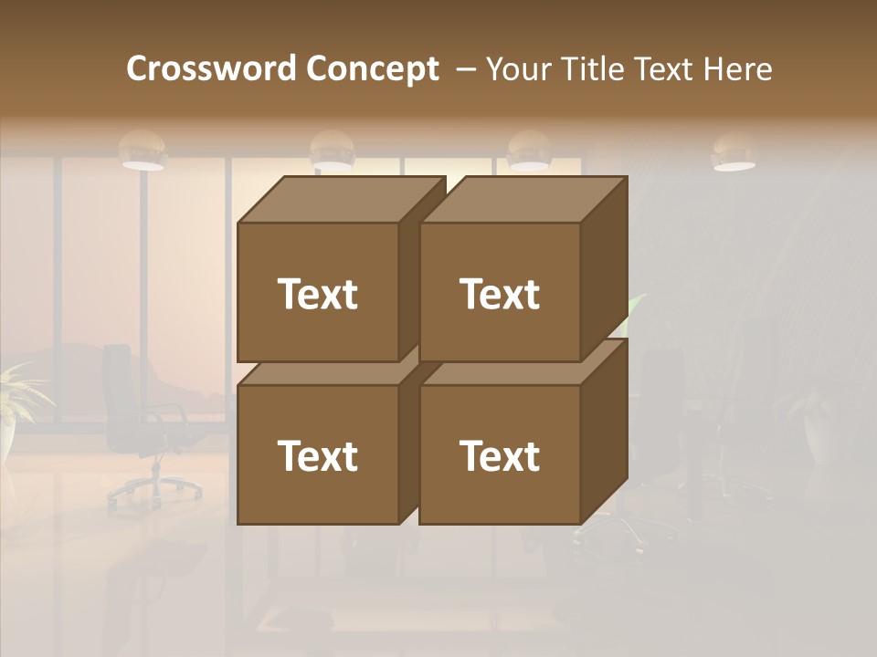Reflection Table Furnishings PowerPoint Template