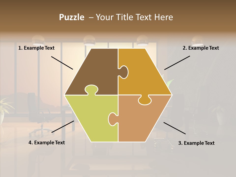 Reflection Table Furnishings PowerPoint Template