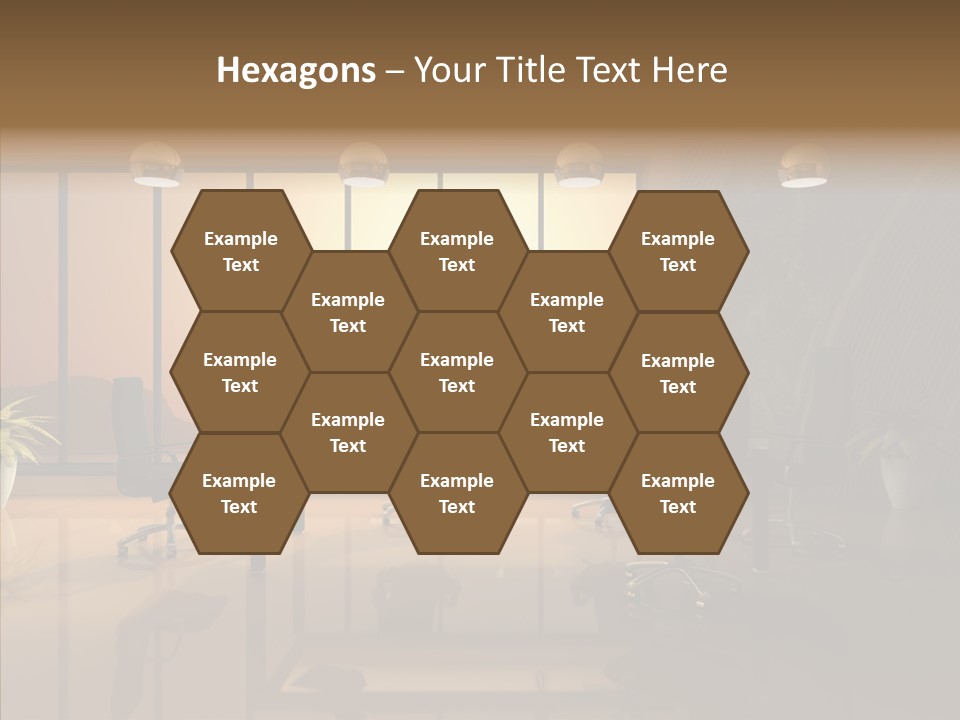 Reflection Table Furnishings PowerPoint Template