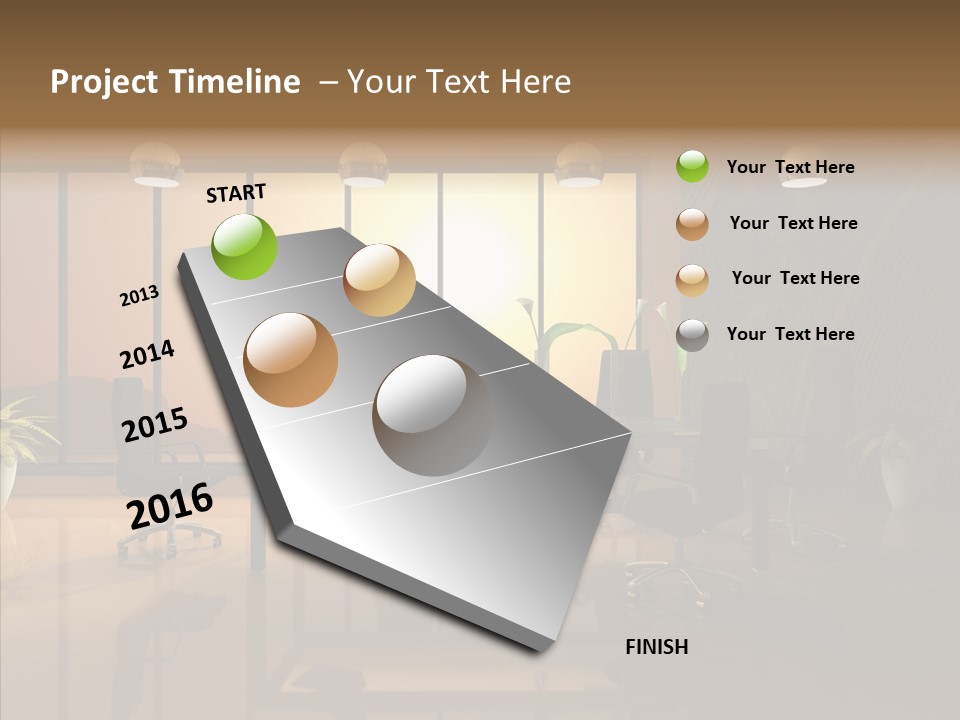 Reflection Table Furnishings PowerPoint Template