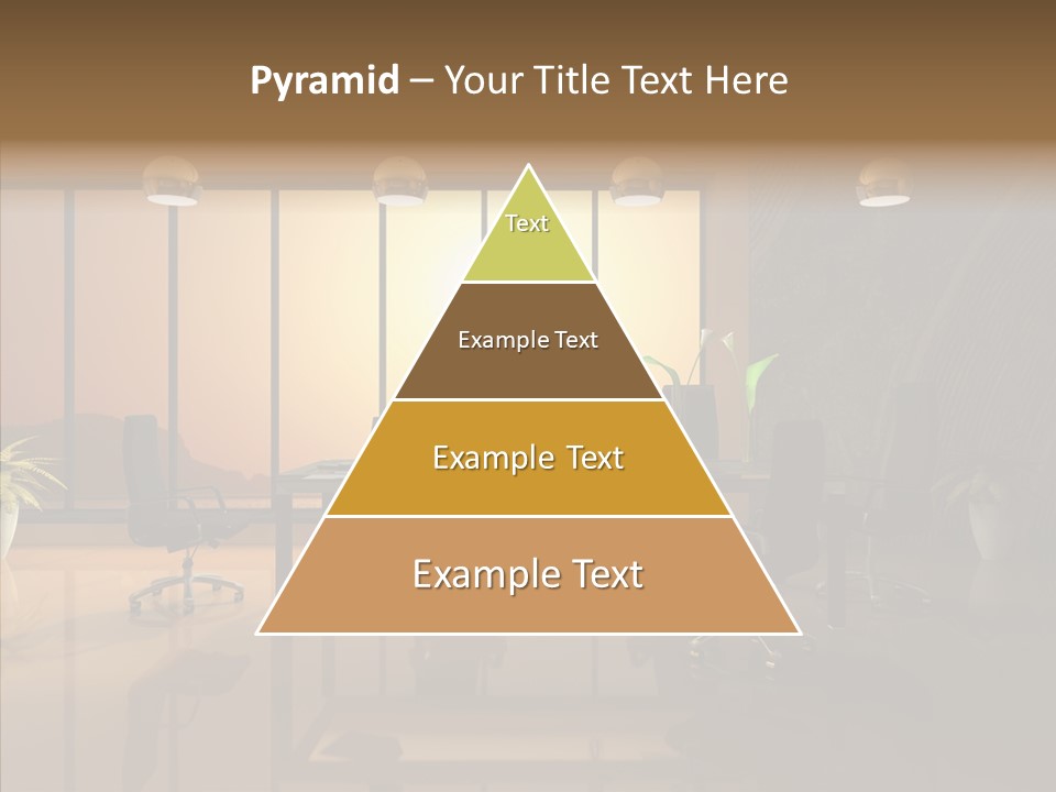 Reflection Table Furnishings PowerPoint Template