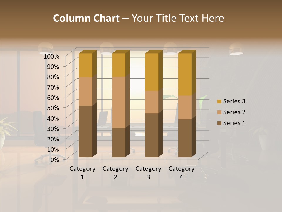Reflection Table Furnishings PowerPoint Template