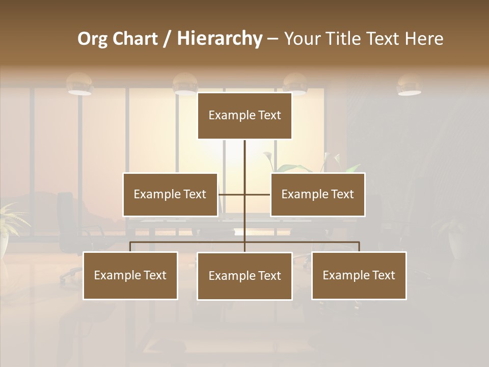 Reflection Table Furnishings PowerPoint Template