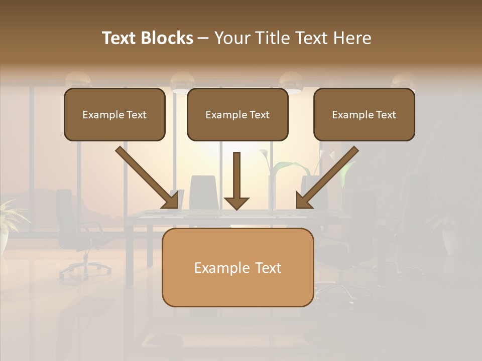 Reflection Table Furnishings PowerPoint Template