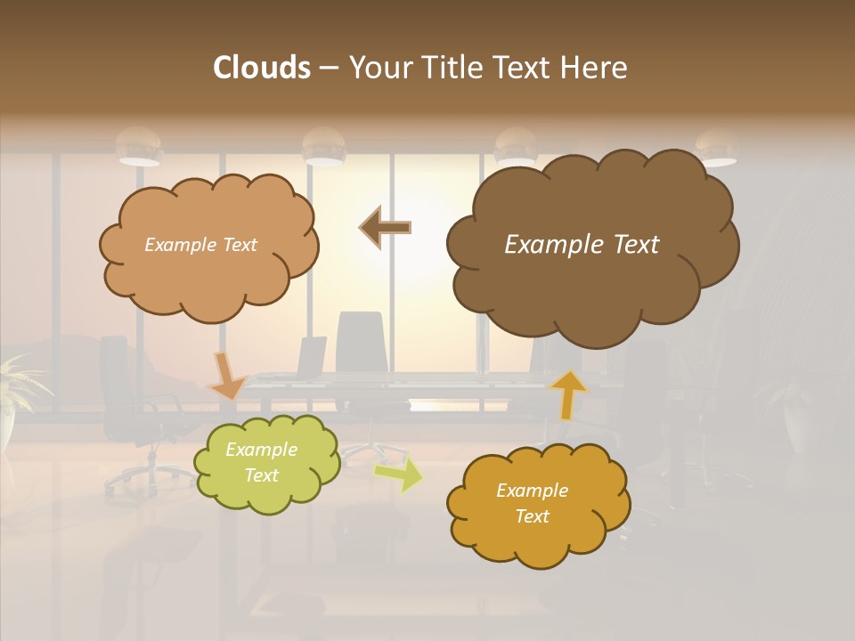 Reflection Table Furnishings PowerPoint Template
