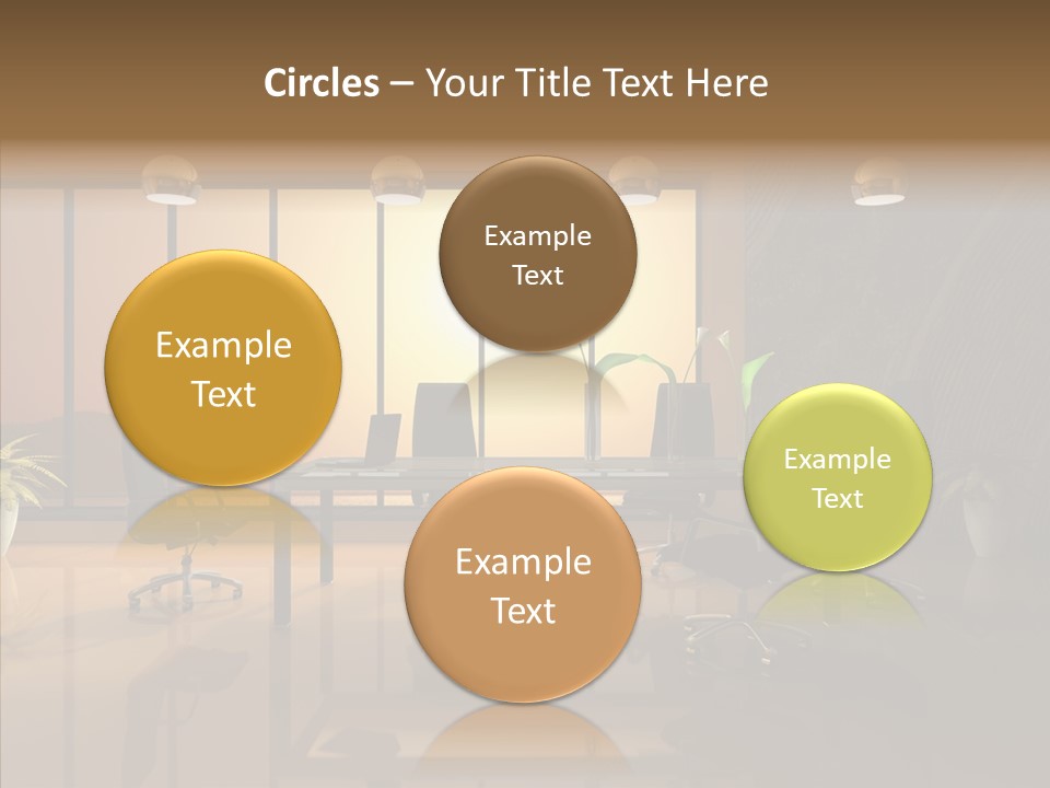 Reflection Table Furnishings PowerPoint Template