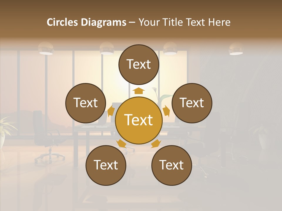 Reflection Table Furnishings PowerPoint Template