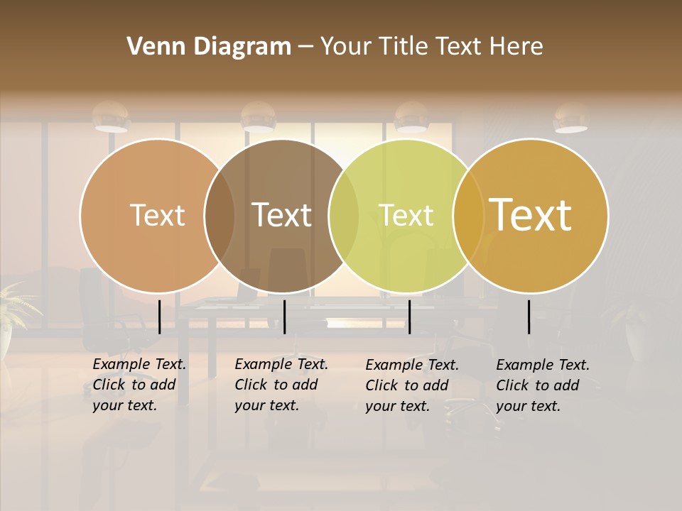 Reflection Table Furnishings PowerPoint Template