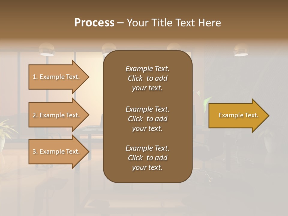 Reflection Table Furnishings PowerPoint Template