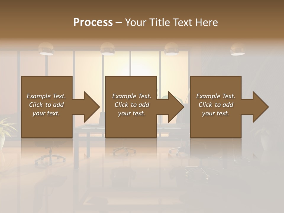 Reflection Table Furnishings PowerPoint Template