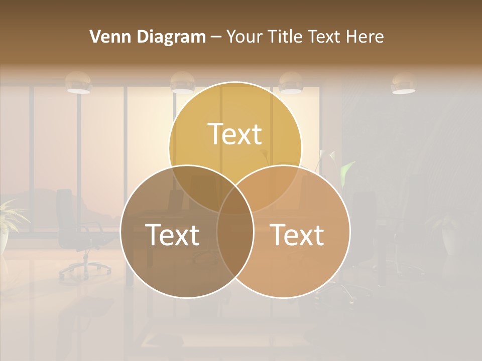 Reflection Table Furnishings PowerPoint Template