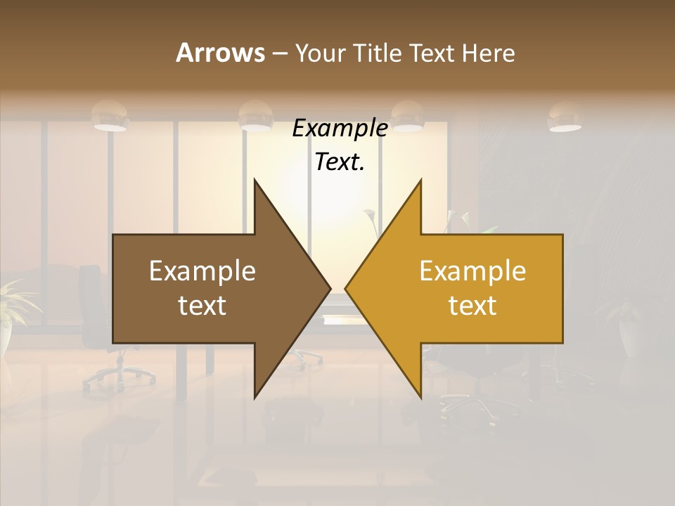 Reflection Table Furnishings PowerPoint Template