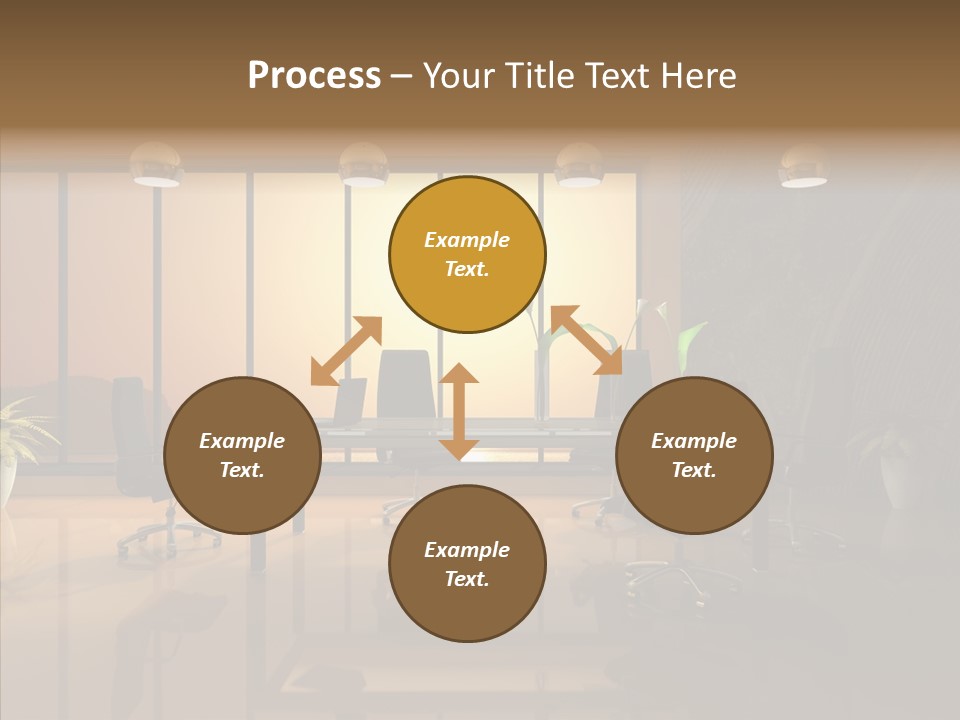 Reflection Table Furnishings PowerPoint Template