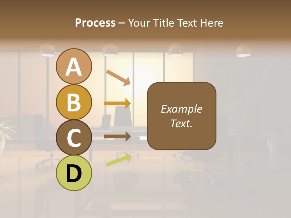 Reflection Table Furnishings PowerPoint Template