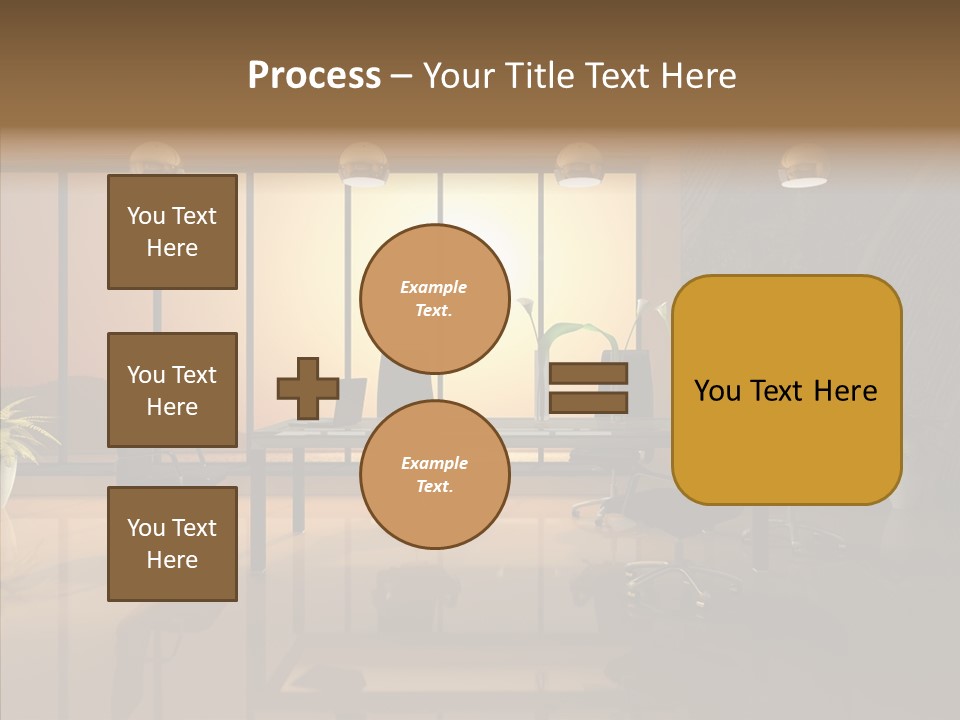Reflection Table Furnishings PowerPoint Template