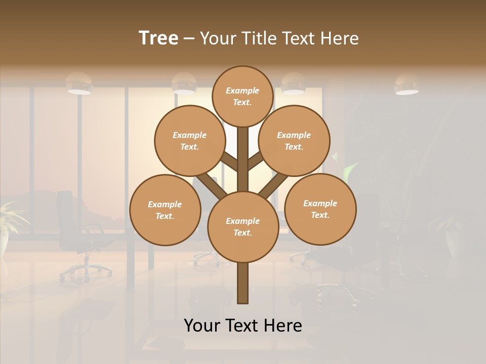 Reflection Table Furnishings PowerPoint Template