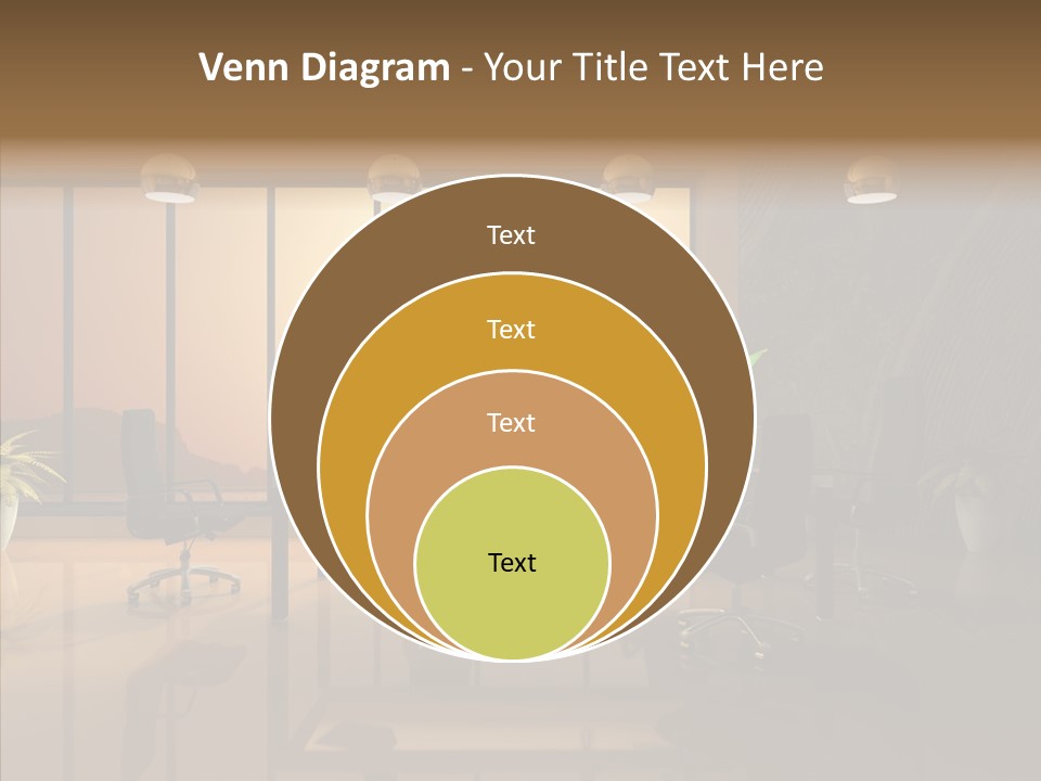 Reflection Table Furnishings PowerPoint Template