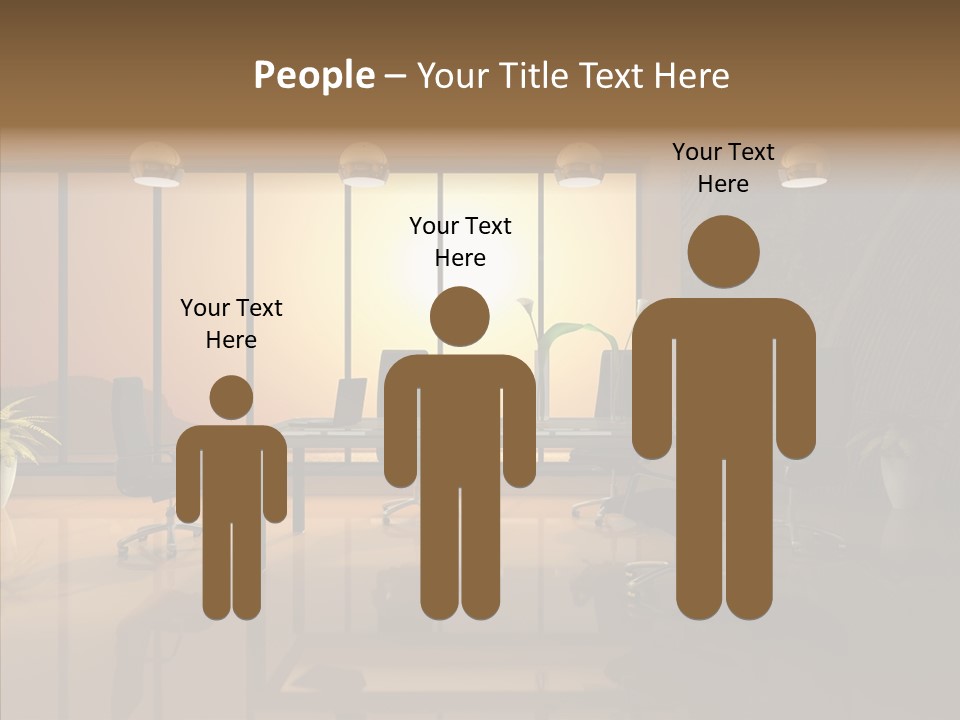 Reflection Table Furnishings PowerPoint Template