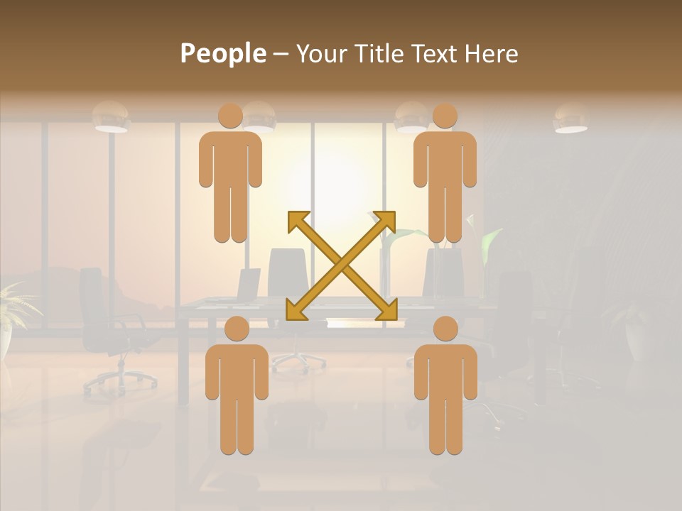 Reflection Table Furnishings PowerPoint Template