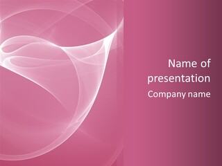 Power Digital Pink PowerPoint Template